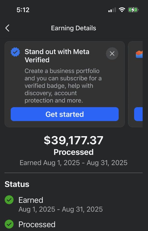 Here's proof that I made $39,177 in one month by posting on Facebook.